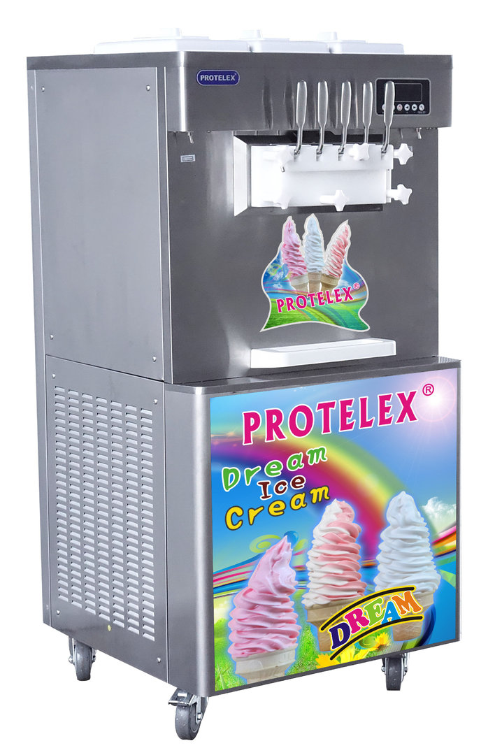 PROTELEX Eismaschine Softeismaschine Eiscreme Frozen Yogurt  Maschine 